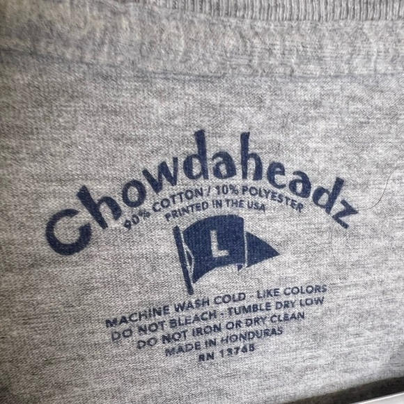 D18.07 Chowdaheadz Boston B Baseball Sideline T-Shirt - Long Sleeve Large - Picture 6 of 7